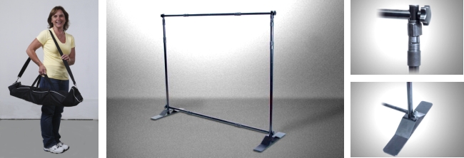 Adjustomatic Banner Stand