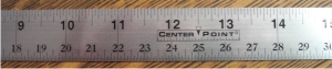 24"  Flat Ruler Stainless Steel - CenterPoint Tapes